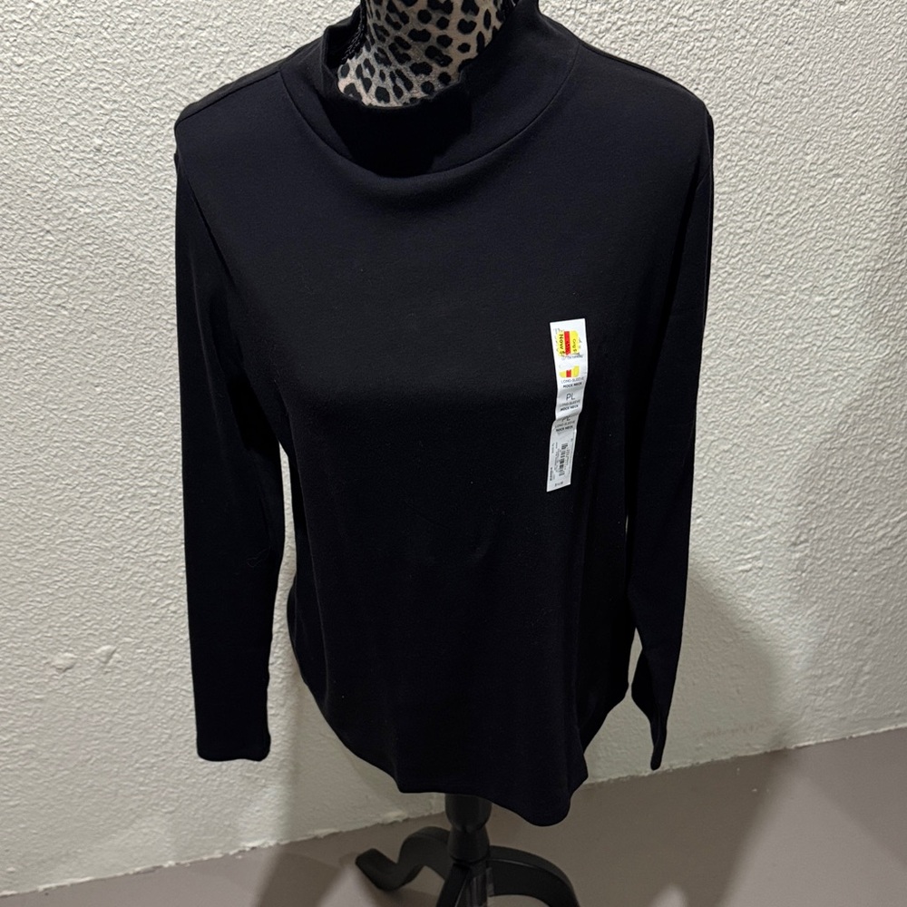 Black Women's Turtleneck Top